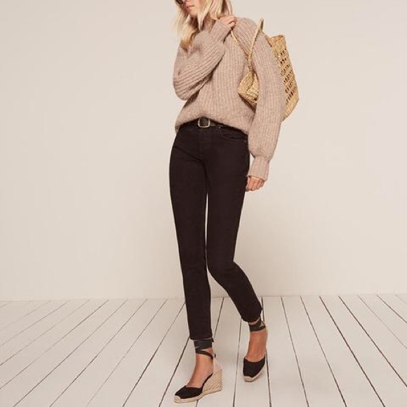 Reformation Denim - Reformation skinny French black Jeans